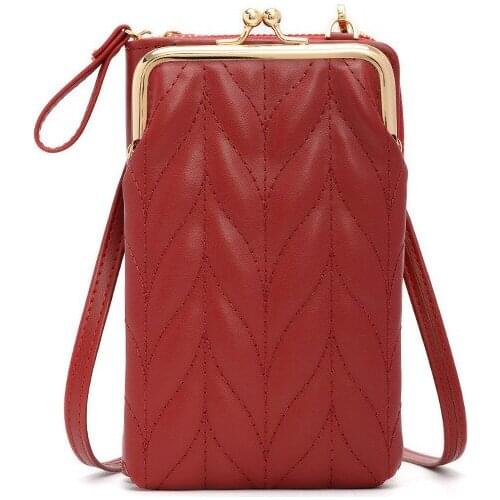 Solid Color Womens Mini Crossbody Bag Fashion Women Cell Phone Shoulder Messenger Bag Clutch Female Small Purse Zipper Handbag