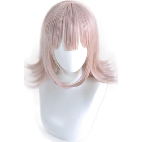 NANAMI CHIAKI Wig High Quality Super Danganronpa Cosplay Wig Heat Resistant Synthetic Hair Anime Wigs + Wig Cap