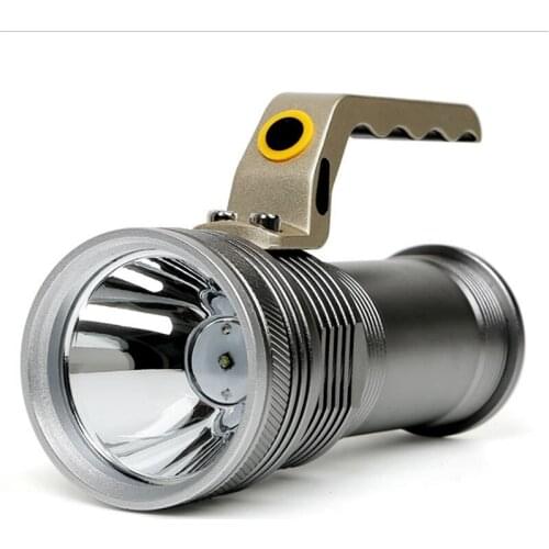 Rechargeable Aluminum Alloy Flashlight Portable Searchlight Home Outdoor Waterproof Super Bright Led Searchlight US Plug