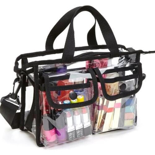 Transparent PVC Waterproof Large Cosmetic Bag Women Handbag Beauty Case Travel Organizer Beach Toiletry Pouch Clear Makeup Bag