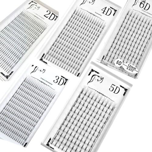 HBZGTLAD 0.07/0.10 thickness High Quality Pre-fanned 2D 3D 4D 5D 6D 7D 8D 9D Volume Lashes Eyelash Extension