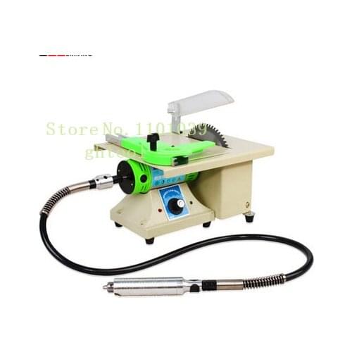 Hot Sale Trim Saw Machine Jewelry Polishing Machine Mini Bench Lathe with 2pcs 6" Baldes and 1 Polishing Wheels ghtool