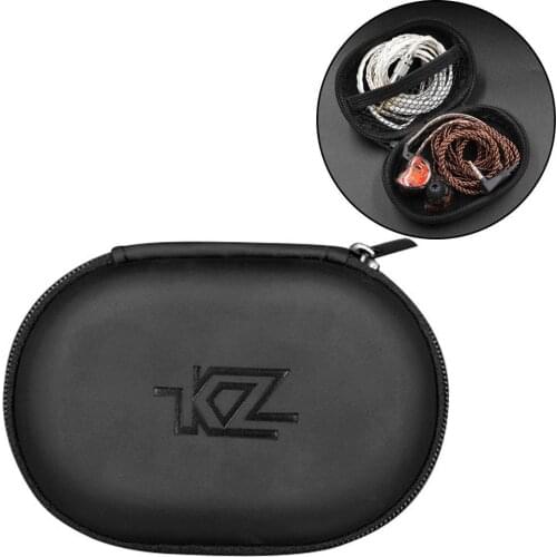 Earphone Storage Bag Lightweight Durable Shockproof Portable Earphones Zipper Storage Bag Case