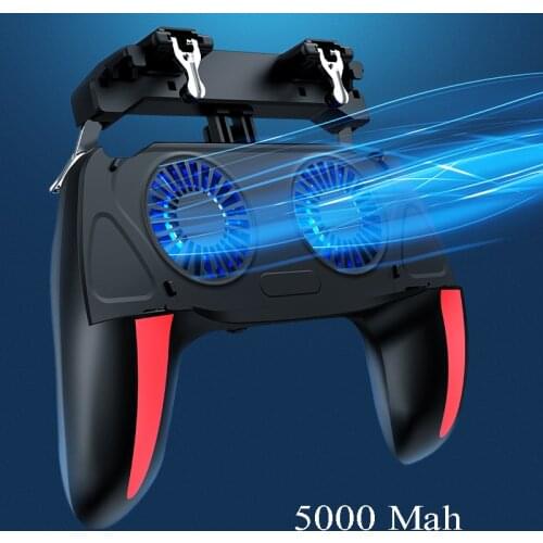 Triggers for cell phone PUBG Gamepad Cellular gamer Free fire Cell triggers for call of duty mobile with 5000mAh cooling fan