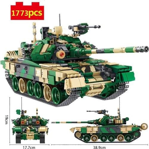 Military Series Special forces Russia T90 Main Battle Tank armoured forces Figures DIY Model Building Blocks Bricks Toys Gifts
