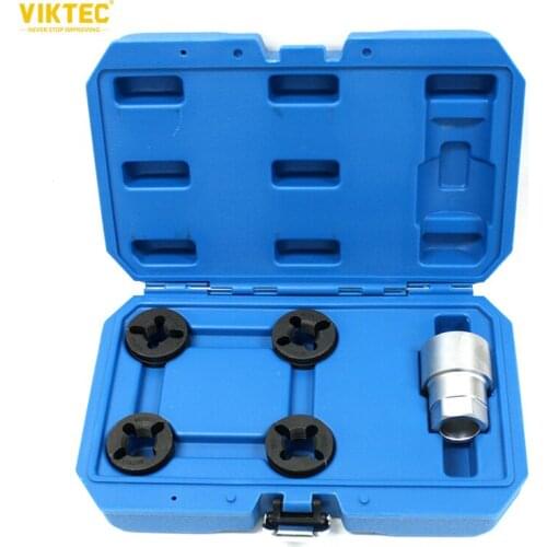 Viktec 5pc Commercial Wheel Nut Stud Thread Repair Damage Restorer M18 M20 M22 7/8"