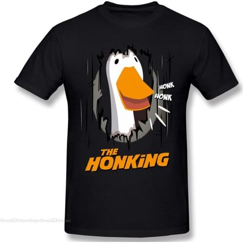 Top Quality Men Clothing Untitled Goose Games Funny Adventure T-Shirt The Honking Shirt Fashion Short Sleeve