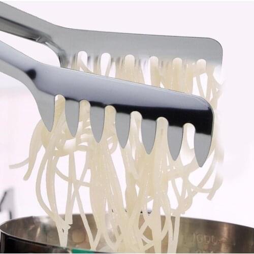 Stainless Steel Noodles Clip Food Comb Spaghetti Tongs Pasta Clip Food Holder for Cooking Pasta Restaurant Kitchen Accessories