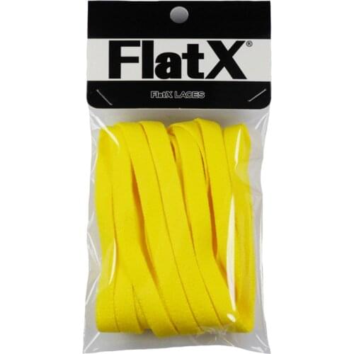 FlatX 8mm Yellow Shoelaces High Quality Professional Sneaker Laces Anti-Release Shoelace Lacet Branded Lace Wholesale