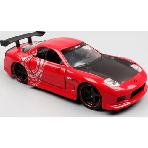 1:32 Scale Jada Classic 1993 Mazda RX-7 RX7 Sports Racing JDM Tuners Metals Diecasts & Toy Vehicles model Of Replicas Car Auto