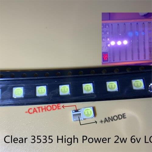 1000PCS FOR LCD TV repair LG led TV backlight strip lights with light-emitting diode Cool White 3535 SMD LED beads 6V