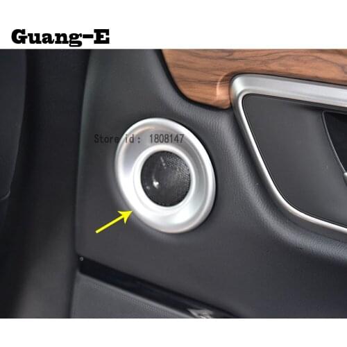 For Honda CRV CR-V 2017 2018 2019 2020 Car Sticker Cover Rear Back Speak Speaker Sound Audio Trim Frame Lamp moulding parts 2pcs