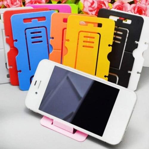 20Pcs Card Type Phone Holder Adjustable Folding Universal Desktop Lazy Bracket