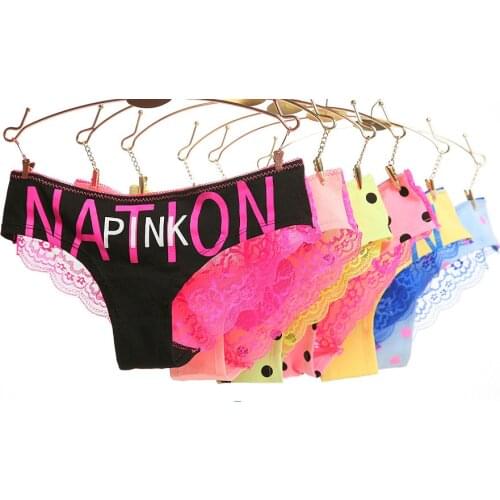 2020 Good Quality Women Sexy Panties Transparent sexy Lace Floral Letter Tanga Calvin Low-waist lovely Sexy Underwear Briefs