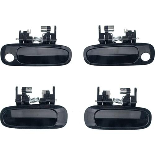 4Pcs Outside Black Right Left Front Rear Outer Door Handles for Toyota Corolla 98-02 Car Exterior Styling