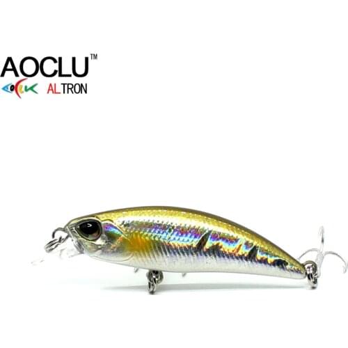 AOCLU wobblers Jerkbait 8 Colors 5cm 4.0g Hard Bait Small Minnow Crank Fishing lures Bass Fresh Salt water tackle sinking lure