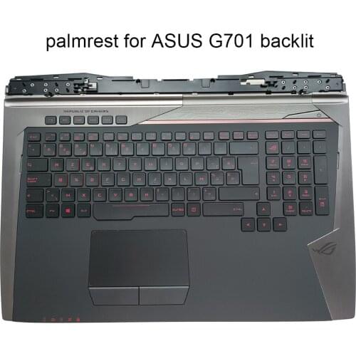 Belgian backlit keyboard for Asus ROG G701 G701VO G701VIK G701VI GX700V BE Belgium azerty keyboards Upper case 90NB0E61-R32BE0