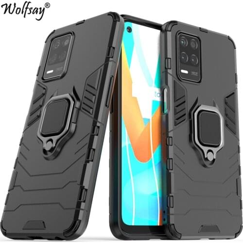 For Oppo Realme Narzo 30 5G Case Armor Magnetic Suction Stand Full Cover For Oppo Realme Narzo 30 5G Case For Realme Narzo 30 5G