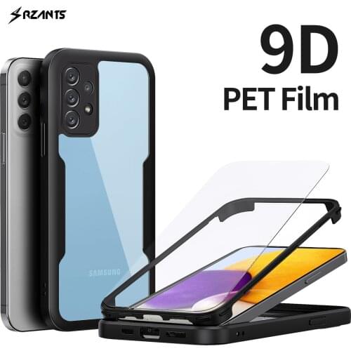 Rzants For Samsung Galaxy A52 A72 Case 360 Full Protective Casing Double Shockproof Shell No Need Film Cover
