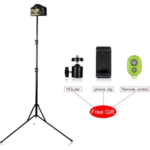 CY Aluminum DV Tripod Digital Camera Webcam Phone Tripod Metal Stand Mount Tripod For Phone iPhone With Bluetooth remote control