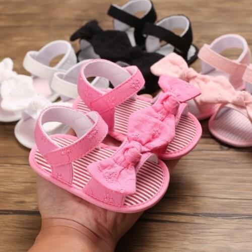 Baby Cute Bow Sandals Non-slip Toddler Shoes