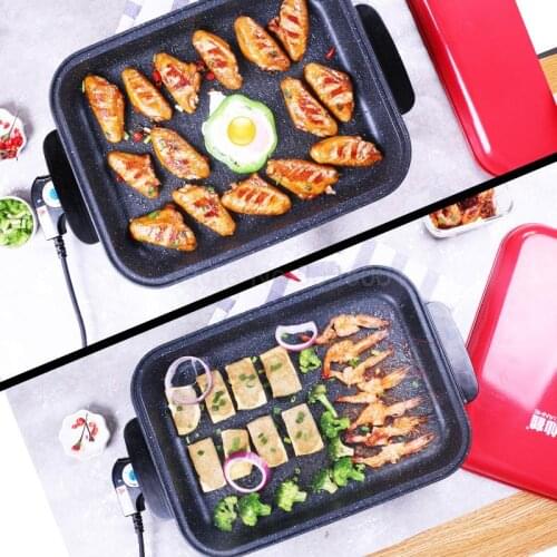 Barbecue pot home Korean barbecue machine grilled fish plate smokeless electric grill pan pan grilled fish stove