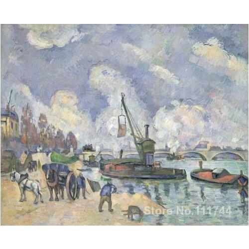 Impressionist wall art paintings Quai de Bercy Paul Cezanne artwork Hand painted High quality