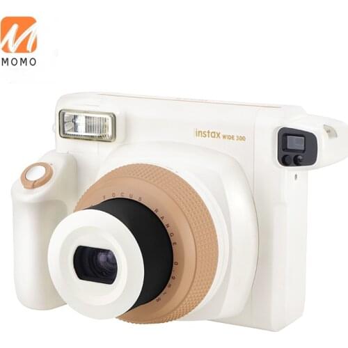 Instax Wide 300 Toffee White 5-Inch Camera Stand Polaroid Travel Camera