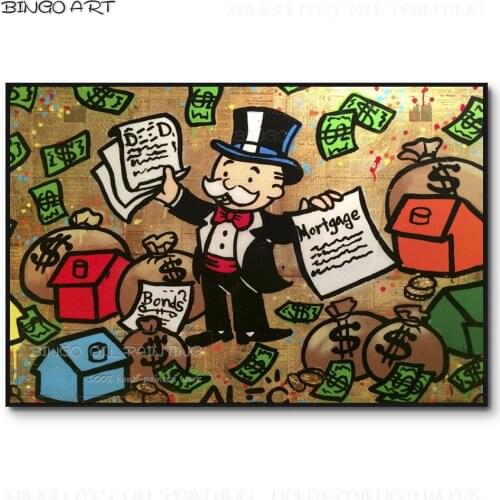 Skilled Artist Hand-painted High Quality Special Fine Art Rich Man Figure Oil Painting Handmade America Fine Art Oil Painting