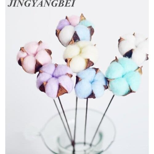 60cm Artificial cotton flower Single branch simulation flower DIY wedding decoration for home party office