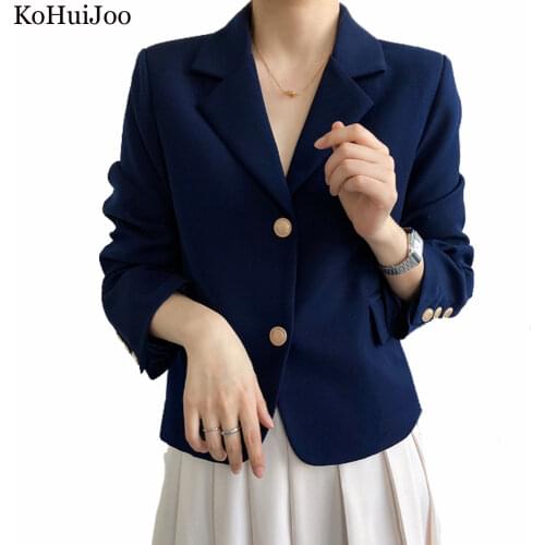 Женские пиджаки с коротким рукавом KoHuiJoo China At AliExpress