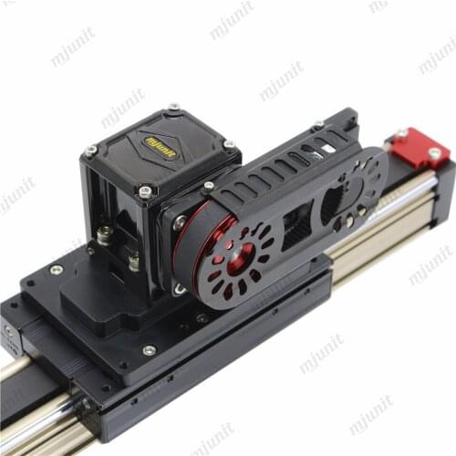Mjunit dual head asynchronous xy axis 4 rails, high speed linear belt module slide table linear slide industrial customization