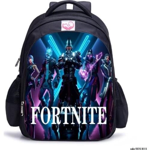 Fashion 3 PCS/SET School Backpack Fortnites Backpack Student Preppy Style Knapsack Fortress Night Bookbag Oxford Schoolbag Gift