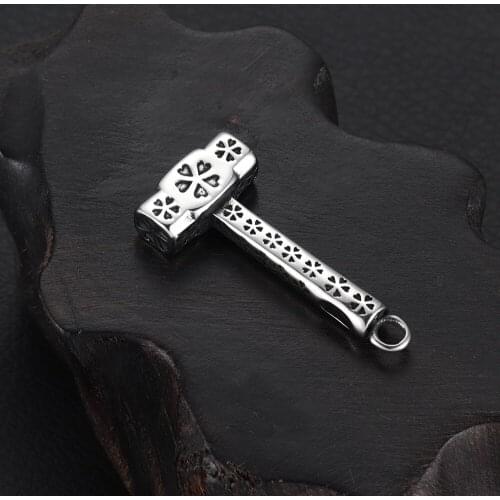 Stainless Steel Charms Solid Hammer Hole 3mm Bracelet Hooks Clasp Jewelry Making Findings DIY Supplies Accessories Wholesale