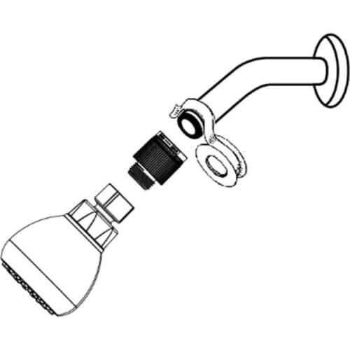 Water Flow Regulator on Handheld Shower Heads Adjustable Showering Water Bath Accessories