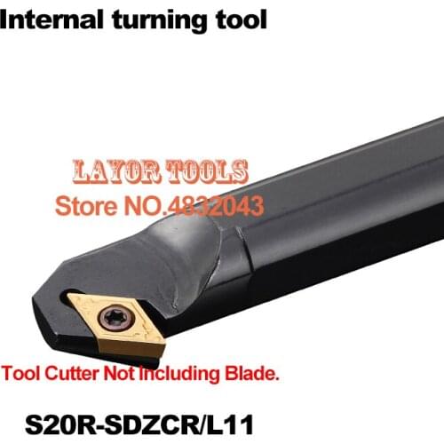 S20R-SDZCR11 20mm Lathe Cutting Tools,CNC Turning Tool,Hss Lathe Tooling,Internal Threading Tool, Metal Lathe Boring Bar