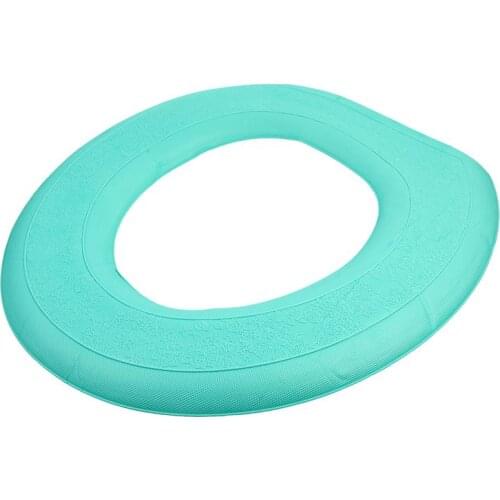 EVA Self-adhesive Toilet Seat Cover Universal Plush Toilet Cushion Potty Seat Cushion Winter Waterproof WC Mat Bathroom Products