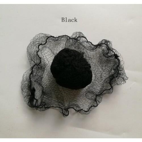 50pcs Hair Styling Hairnet Black Brown Color Invisible Soft Elastic Lines Dancing or Sporting Hair Net for Bun