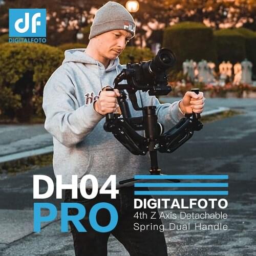 DH04 Pro Z axis Spring dual handle gimbal hold Arm for ZHIYUN Crane 2/3/3S DJI Ronin S/SC MOZA AIRCROSS Air 2 Weebill S &LAB