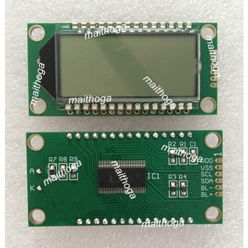 TN Positive 6-Digits Segment LCD Panel Screen Module PCF8576 Drive IC White Backlight 3V