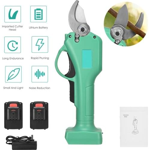 110V-220V Electric Cordless Hedge trimmer Pruning Shears 25mm Branch Li-ion Battery Cutter Electric Scissors Pruner Garden Tools