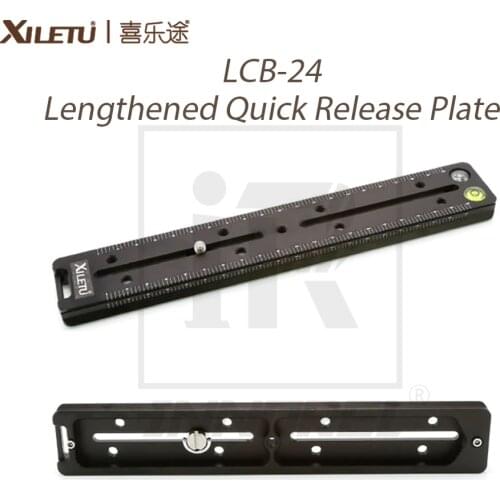 Aluminum Alloy XILETU LCB-24 Lengthened Quick Release Plate 240mm Nodal Slide Rail Long Multifunctional Universal Clamp Extender