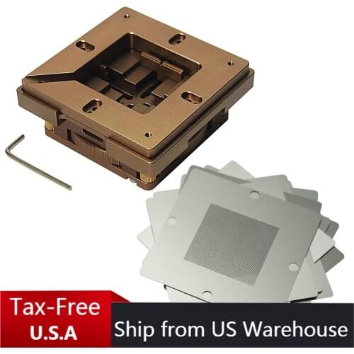 80mm 90mm Universal BGA Reballing Station with Magnet Auto Adjust Stencil Holder