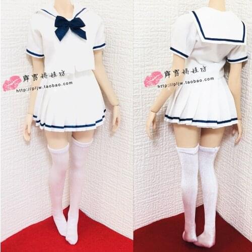IN STOCK 1:6 Ph Female School T-shirt Clothes Set 12'' Ph Figure Toy