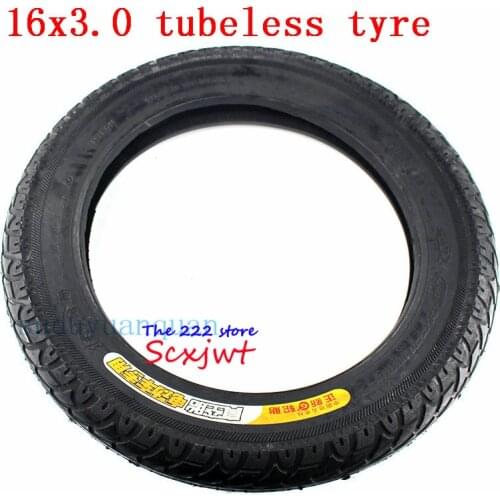 16*3.0 inch Electric Vehicle Vacuum Tire 16x3.0 Thickened Stab-proof tubeless Tire 16 inch CTS Electric bicycle wheel tyre