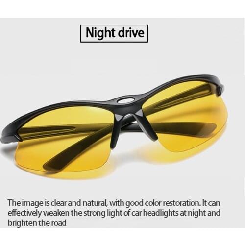 Cycling Sunglasses European And American Sports Style Glasses Night Vision Bike Windshield Sunglasses Unisex Bicycle Eyewear