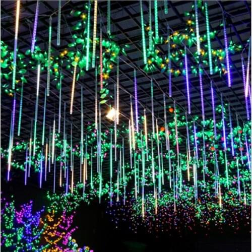 1set 10 tube 50cm 54 leds waterproof Meteor Shower Rain Tubes Led Light 220V 110v Outside Christmas Wedding Garden Tree Holiday