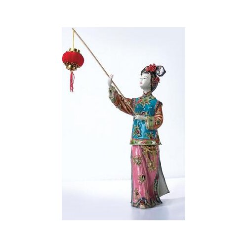 Wanjia lighting classic lady Shiwan doll ceramic palace style gift sample girl Beauty figure Sculpture statue Home art decoratio