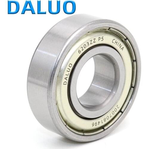 1PCS 6203ZZ P5 17X40X12 DALUO Bearing 6203 6203Z 6203-2Z ABEC-5 Single Row Deep Groove Ball Bearings Metric