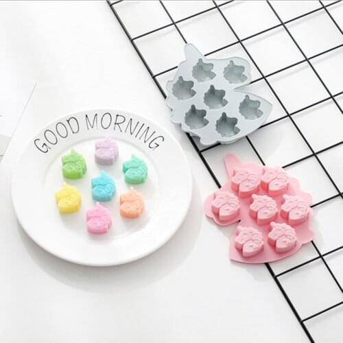 1PC Hot Sale Fondant Cake Tool Unicorn Horse Ear Silicone Mold Sugarcraft Ice Cube Chocolate Pudding Fudge Tool MoldY18